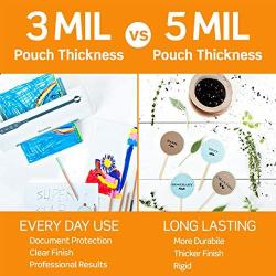 Clear, Thermal Laminating Pouches, 8.9 x 11.4-Inches, 3 mil Thick, 50-Pack