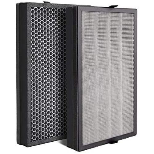 VALKIA Air Purifier Replacement Filter for PU-P01, Upgraded Activated Carbon Air Cleaner Purifier Filter, True HEPA Replacement Filter Air Purifier, Remove 99.97% Smoke Dust Odor (2 Pieces)