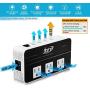 Key Power 200-Watt Step Down 220V to 110V Voltage Converter & International Travel Adapter/Power Strip - [Use for USA Appliance Overseas in Europe, Australia, UK, Ireland, Italy and More]