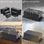 Zulkit Junction Box ABS Plastic Dustproof Waterproof IP65 Universal Electrical Boxes Project Enclosure with Fixed Ear Black 3.94 x 2.68 x 1.97 inch (100 x 68 x 50 mm)(Pack of 2)