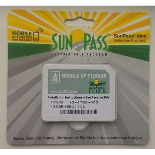 SunPass Mini Sticker Pre-Paid Toll Program For Florida