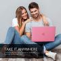 Kuzy Compatible with MacBook Pro 13 inch Case 2020 2019 2018 2017 2016 Release A2338 M1 A2289 A2251 A2159 A1989 A1706 A1708, Non-Slip, Fully Vented Plastic Hard Shell Cover for MacBook Pro, Pink