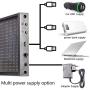 Leadleds K1696B Blue LED Sign Board Display Text Images Day Time, Fast Programmable By PC Software, Indoor Use for Storefront, Business, Car Windows, Bar