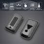 TANGSEN Smart Key Fob Case for MITSUBISHI LANCER MIRAGE OUTLANDER SPORT 2 3 4 Button Keyless Entry Remote Personalized Protective Cover Plastic Carbon Fiber Pattern Black Silicone