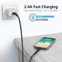 iPhone Charger Cable, MFi Certified 5Pack[0.5-3-3-6-6ft] Nylon Braided iPhone Cable, Fast Charging & Syncing Lightning Cable Compatible iPhone 11Pro Max/11Pro/11/XS/Max/XR/X/8/8P/7/7P
