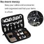 Hip Hop Unicorn Rainbow Unicorn Aabb Electronic Organizer Bag Pouch for Electronics Accessories