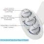 Serenelife Bathroom Bidet Seat Attachment - Fresh & Hot Water Adjustable Function with Plastic Sprayer for Full Cleaning - Standard Non-Electric Mechanical Self Clean Personal Hygiene