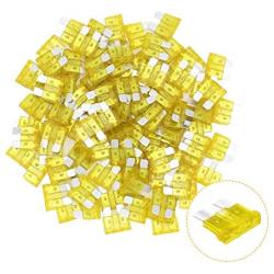 KUFUNG 100PCS 20Amp Car Fuses, Standard Automotive Fuses Assortment, Auto Blade Fuse for Car, Truck, Boat, Marine, RV, SUV, Trike, Vehicles Audio Reset System (20A)