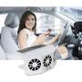 Tonquu Solar Powered Car Ventilator, Solar Powered Car Exhaust Fan, Car Radiator,Eliminate The Peculiar Smell Inside The Car and Can Be Used for General Types of Cars(Black)
