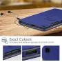 Fintie Folio Case for Samsung Galaxy Tab A 8.0 2019 Without S Pen Model (SM-T290 Wi-Fi, SM-T295 LTE), [Corner Protection] Slim Fit Premium Vegan Leather Stand Cover, Navy