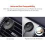 TaoTronics Bluetooth Car Kit, Bluetooth Receiver, Bluetooth 4.2 Hands-Free Audio Adapter (Built-in Microphone, CVC 6.0 Noise Cancellation, 3M Magnetic Base, Air Vent Clip, Dual 2.1A USB Car Charger)