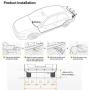 KKmoon Car Auto Reverse Backup Radar System 4 Parking Sensor with LED Display