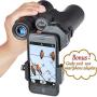Gosky 10x42 Roof Prism Binoculars for Adults, HD Professional Binoculars for Bird Watching Travel Stargazing Hunting Concerts Sports-BAK4 Prism FMC Lens-with Phone Mount Strap Carrying Bag