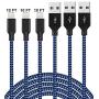Lightning Cables 3Pack 10FT iPhone Charger MFi Certified Extra Long Nylon Braided USB Fast Charging Syncing Cord Compatible with iPhone