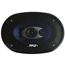 Pyle 4 x 6 Three Way Sound Speaker System - Pro Mid Range Triaxial Loud Audio 240 Watt per Pair w/ 4 Ohm Impedance and 3/4 Piezo Tweeter for Car Component Stereo PL463BL