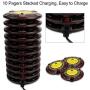 Retekess TD103 Pagers and Beepers,Pager System Long Range,3280ft,Out of Range Alarm,10 Rechargeable Buzzers for Nursery,Hospital,Restaurant,Warehouse
