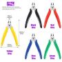 Swpeet 5Pack Precision Electronic Wire Flush Cutters Kit, 5 Inch Micro Shear Wire Cutters Wire Cutting Pliers Side Cutters Pliers Electronic Cutting Pliers Side Cutting Pliers for Cutting Needs