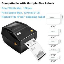 MFLABEL Label Printer, 4x6 Thermal Printer, Commercial Direct Thermal High Speed USB Port Label Maker Machine, Etsy, Ebay, Amazon Barcode Express Label Printing