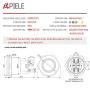 APIELE 10 Amp 22mm Momentary Push Button Switch 12V Angel Eye LED Waterproof Stainless Steel Round Self Reset 7/8 1NO 1NC (10 Amp/White Led)