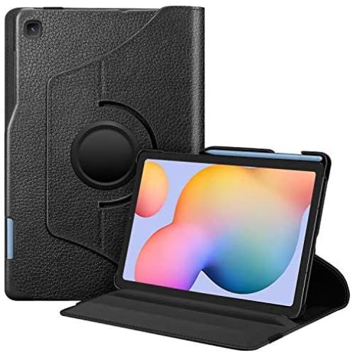 Fintie Rotating Case for Samsung Galaxy Tab S6 Lite 10.4 2020 Model SM-P610 (Wi-Fi) SM-P615 (LTE), [Built-in S Pen Holder] 360 Degree Swivel Stand Cover Auto Sleep/Wake, Black