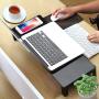 4 in 1 Monitor Stand Riser with Bluetooth Speaker, Wireless Charger, 4 USB 3.0 Support Transfer Data Charging,Keyboard and Mouse Storage Desk Organizer | up to 27inch for Laptop Computer MacBook PC