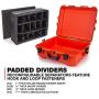 Nanuk 945 Waterproof Hard Case with Padded Dividers - Orange