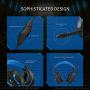 Kikc Gaming Headset with Mic for PS4, PS5, Xbox, PC, Switch, Controllable Volume Gaming Headphones with Soft Earmuffs for Mobile Phone, iPad, and Notebook, 40mm Drivers, 3.5 mm Audio Jack-Blue…