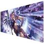 Bimor Extended Gaming Mouse Mat/Pad - Large, Wide (Long) Custom Professional Mousepad, Stitched Edges, Ideal for Desk Cover, Computer Keyboard, PC and Laptop (90x40 dvtianshigirl)