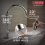 Delta Faucet Trinsic Single-Handle Touch Kitchen Sink Faucet with Pull Down Sprayer, Touch2O Technology and Magnetic Docking Spray Head, Chrome 9159T-DST