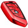 Intermerge for BMW Key Fob Cover,Blade Shape Soft TPU Key Case Shell Pouch for BMW New BMW X1 X3 X5 X6,BMW Series 1 2 5 7 Keyless Entry BMW Key Cover-Red