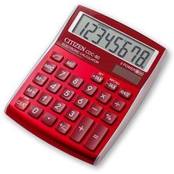 CITIZEN CDC80 Designline 108 x 135 x 24 mm Desktop Calculator - Red
