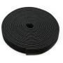 Saisn Reusable Fastening Tape Cable Ties 3/4 Inch Double Side Hook Roll (5 Yard, Black)