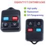 Car Keyless Remote Key Fob Replacement fits for Ford Mustang Focus Expedition Explorer Taurus Fusion Escape，Mercury Mazda（CWTWB1U345 GQ43VT11T 315MHz 4 Btn Set of 2