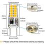 All-New G8 LED Bulb Mini 3W Equivalent to Halogen Bulb 20W-25W Dimmable G8 Light Bulb Warm White 3000K,120V T4 JCD Type Bi-Pin G8 Base (10 Pack)