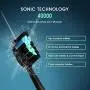 Sonic Electric Toothbrush for Adults, YUNCHI Y7 Rechargeable Ultrasonic Power Whitening Toothbrush, 5 Modes with Smart Timer, 10 Brush Heads & Travel Case, Black