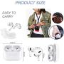 Wireless Earbuds Bluetooth 5.0 Earbud Headphones Built-in Microphone and Charging Box and Silicone Cover,Stereo Noise Cancelling Earbud, Suitable for Apple Airpods pro/Android/iPhone/Samsung