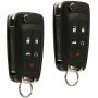 2 Key Fob fits 2010-2017 Buick Allure Encore Lacrosse Regal Verano/Chevy Camaro Cruze Equinox Impala Malibu Sonic/GMC Terrain Keyless Entry Remote Flip 2010 2011 2012 2013 2014 2015 2016 2017