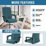 Office Chair Cover Computer Chair Universal Boss Chair Cover Rotating Swivel Chair Cover High Stretch Spandex Jacquard Fabric Removable Washable Anti-dust Chair Cover Protectors, Large, Deep Teal