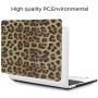 OneGet Laptop Case Compatible with MacBook Pro 13 inch Case 2016 2017 2018 2019 Release A2159 A1989 A1706 A1708 PU Leopard Print PU Leather Hard Shell Case&Keyboard Cover&Screen Protector (8151)