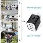 Wall Charger, Hootek 2Pack 3.1A 3 Port USB Plug Cube Wall Charger Adapter Charging Block Box Compatible iPhone 11 Pro XS MAX XR X 8 7 6S Plus, Samsung Galaxy S20 FE 5G S10 S9 S8/Note20 Ultra 5G 10 9 8