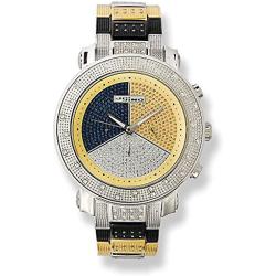 JoJino TISZA IJ-1022. 50.50 MM . ROUND. MENS Diamond Watch. (WHITE)