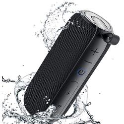 SANAG Portable Bluetooth Speaker, 360 HD Surround Loud Sound and Deep Bass, 25W Wireless Stereo Dual Pairing, IPX7 Waterproof, Bluetooth 5.0, Outdoor, Camping, 24-Hour Playtime Speaker（Black）