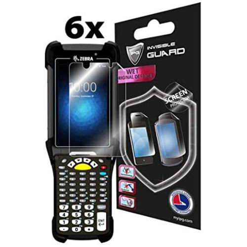 IPG Compatible with Zebra MC9300 Mobile Computer Handheld Screen Protector 6 Units Invisible Guard Free Lifetime Replacement Warranty HD Clear Bubble -Free Screen Protection