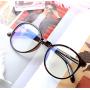 Blue Light Blocking Computer Glasses Round for Men/Women Anti Eyestrain Anti Glare Lens Lightweight Frame Eyeglasses Tortoise Frame UV400 Protection Clear Lens (No Magnification)