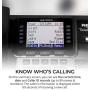 RCA U1000 Unison Base Station - 4 Line Phone Systems for Small Business with Digital Receptionist Bundle with Blucoil 6 AAA Batteries