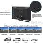PARKVISION Wired Backup Camera Kit,AHD 720P reversing backup camera with 5IPS Screen monitor visable from every angle,IP68 Waterproof Night Vision rear front view camera for Pickups,Trucks,RVs,Vans.