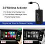 Carlinkit 2.0 Wireless CarPlay Adapter,Suitable for Original Carplay,for 2016-2019 A4L / Q7 / S4 / S5, 2017 TT, 2019 Audi A8, 2018 A4 / Q2L / TTRS / A3, 2017-2020 A6L, 2018-2020 Q5L, Online Upgrade
