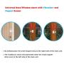 Tritace Universal Door/Window Alarm with Vibration and Magnet Sensor - Pool Door Alarm with Loud 120db Ring - Security Systems for Sliding, Glass, Main Entrance - With Extra 15 LR 44 Spare Batteries