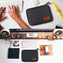 Travel Cable Organizer Bag, Electronics Accessories Carry Cases Portable Cord Organizer Bag for Cable, Charger, Phone, USB, SD Card ,with 8pcs Cable Ties (Black) Travel Cable Organizer Bag, Electronics Accessories Carry Cases Portable Cord Organizer Bag for Cable, Charger, Phone, USB, SD Card ,with 8pcs Cable Ties (Black)