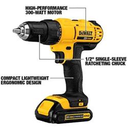 DEWALT 20V MAX Cordless Drill Combo Kit , 4-Tool (DCK444C2)